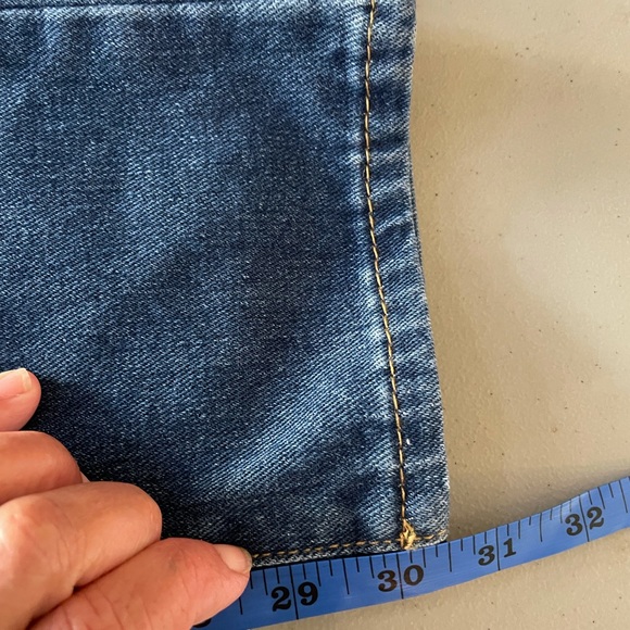 NWT AVA COSTUME Blue Denim Ripped Distressed Bib Overalls size Medium - Picture 13 of 13